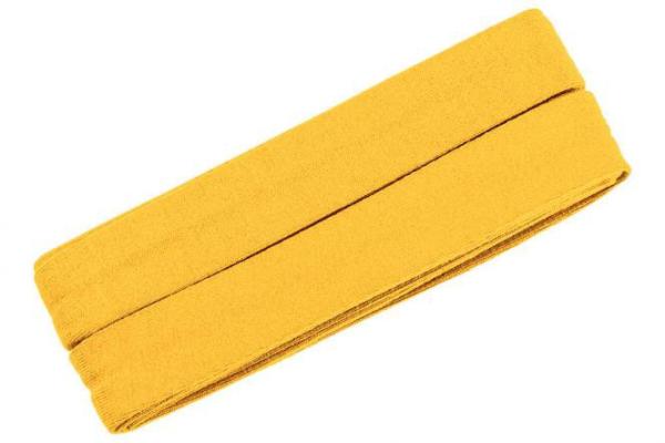 Oaki Doki Jersey Schrägband gefalzt 3m Coupon Tiefgelb
